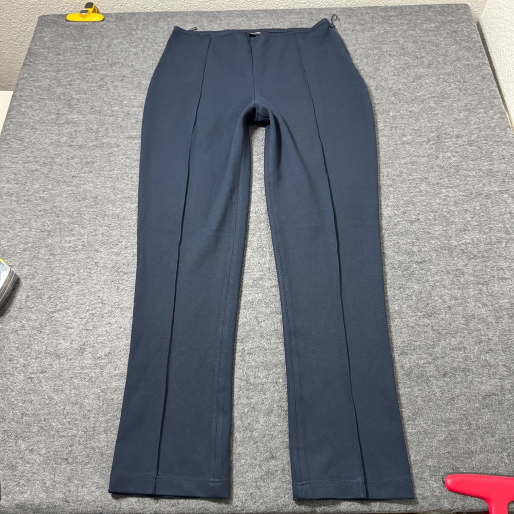 Emporio Armani Navy Blue Stitched Crease Flare Pants Size 48 (29x29)